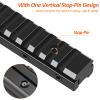 LONSEL 11mm Dovetail to 21mm Picatinny Rail Convert Adapter - 155mm/6.1" Long Extension Low Profile Scope Mount Converter Adaptor - Base Mount 3/8" to 7/8" Converter -14 Slots (2 Pack) view 3