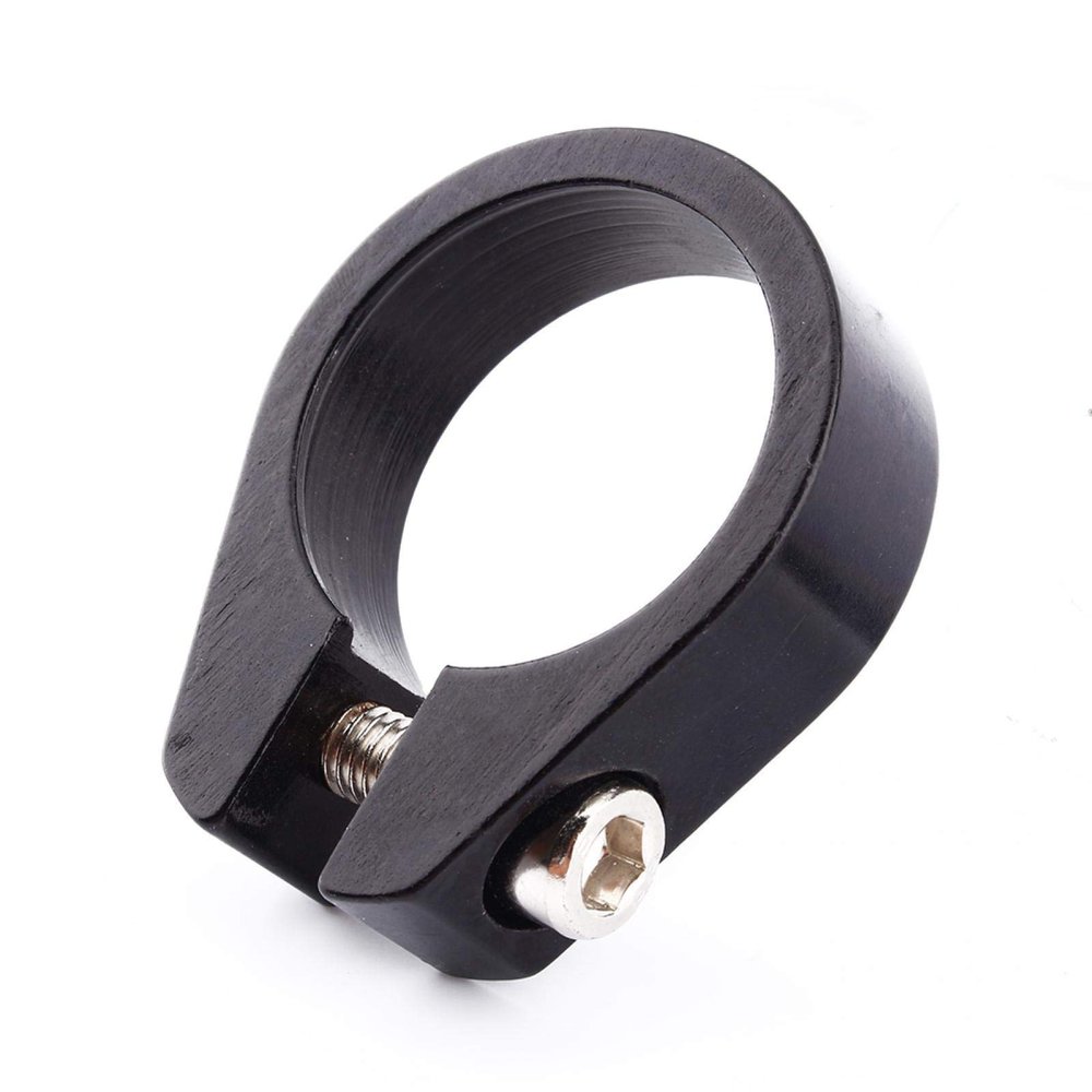 Bike Seat Post Clamp,27.2 Seatpost Clamp,Black 31.8mm Bicycle Cycle Mountain Bike Riding Saddle Seat Post Clamp Mount for 27.2/28.6 Seatpost