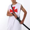 BLESSUME Medieval Knight Belt with Sword Frog Holster Rapier Scabbard Holder 1pc (Black 1) view 2