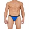 papi Men's 3-Pack Jockstrap, Athletic Supporter, Breathable Male Workout Underwear, Prince Blue/Mimosa Yellow/Black, X-Large (UMPA036) view 4