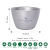 Boundless Voyage 40ML Titanium Wine Tea Cup Double-Wall Sake Whiskey Mug for Outdoor Camping Hiking Picnic 1pc Ti3089D view 3