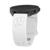 Affinity Bands Wisconsin Badgers Engraved Silicone Sport Band Compatible with Samsung Galaxy Watch and More (22mm White) view 1
