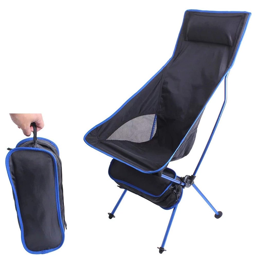 KAISHI Ultralight Folding Chair for Outdoor Camping Travel Chair Fishing BBQ Hiking, Strong High Load 150Kg/330Lb