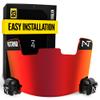 Nxtrnd VZR1 Football Visor, Flat Lens Technology, Fits Adult & Youth Football Helmets (Red) view 1