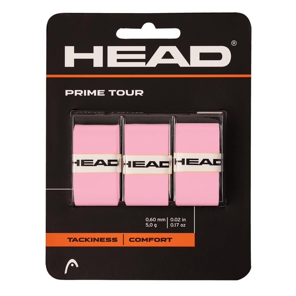 HEAD Prime Tour Tennis Racquet Overgrip 3 Pack (Pink)