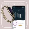 Fitbit Luxe Special Edition Fitness and Wellness Tracker, Gorjana Soft Gold Stainless Steel Parker Link Bracelet, One Size (S & L Peony Classic Bands Included) view 4