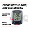 CATEYE Urban Wireless Bike Computer  Analog Speedometer & Odometer with Calorie Tracking, FlexTight Mount, Auto Start/Stop, Programmable Odometer & Easy Setup for All Bikes (OF-100) view 2
