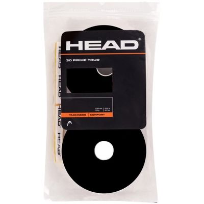 HEAD Prime Tour Tennis Racquet Overgrip 30 Pack (Black)