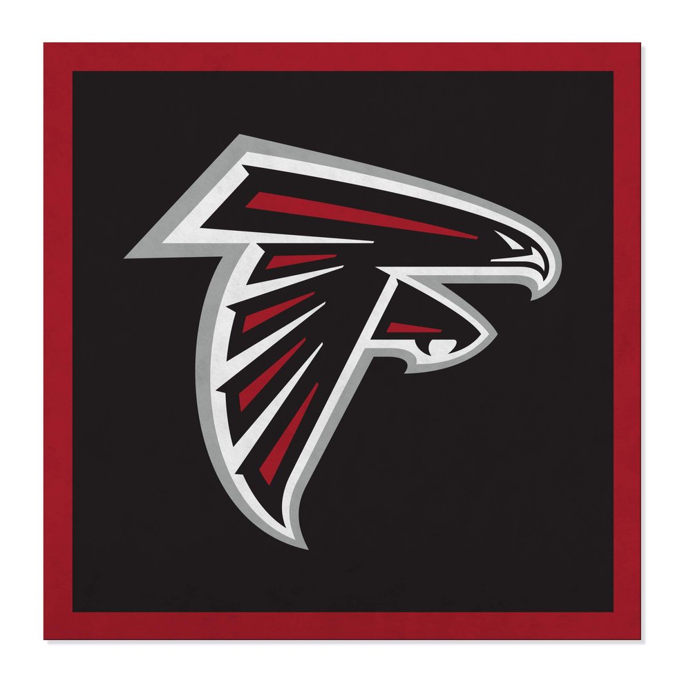 Atlanta Falcons 23 Felt Wall Banner Rico Industries Premium NFL Football Flag with Command Strips to Hang - USA Made Show Team Spirit with Sports Fan Dcor in the Man Cave, Game Room, Dorm