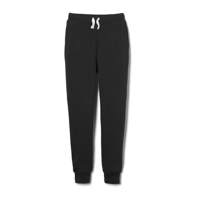 French Toast Boys' Fleece Jogger Pant, Black, Large