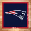 Rico Industries Personalized NFL 35 Felt Wall Banner - New England Patriots Sports Decor For Man Cave, Game Room, Office & Bedroom - Long-Lasting, Customizable Wall Decorations - Made in the USA view 3