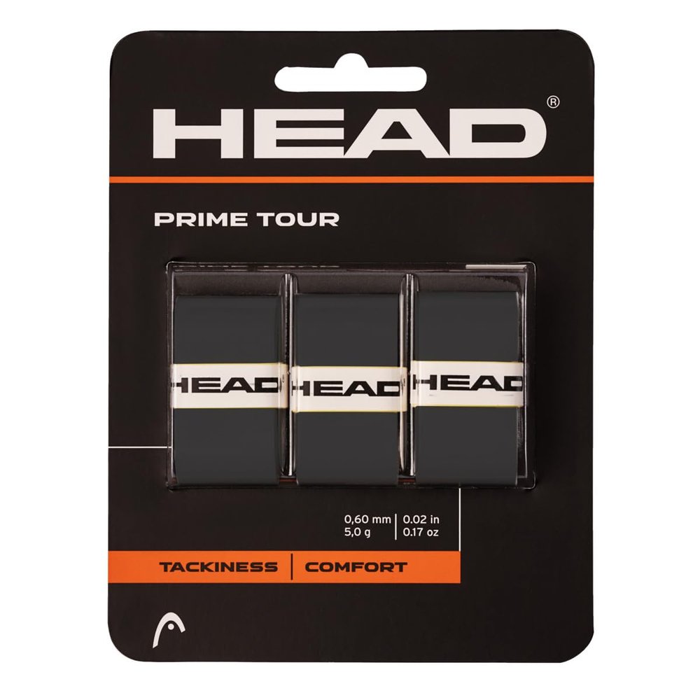 HEAD Prime Tour Overgrip 3 Pack - Black