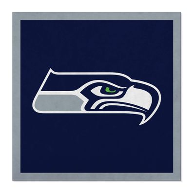 Rico Industries Personalized NFL 35 Felt Wall Banner - Seattle Seahawks Sports Decor For Man Cave, Game Room, Office & Bedroom - Long-Lasting, Customizable Wall Decorations - Made in the USA