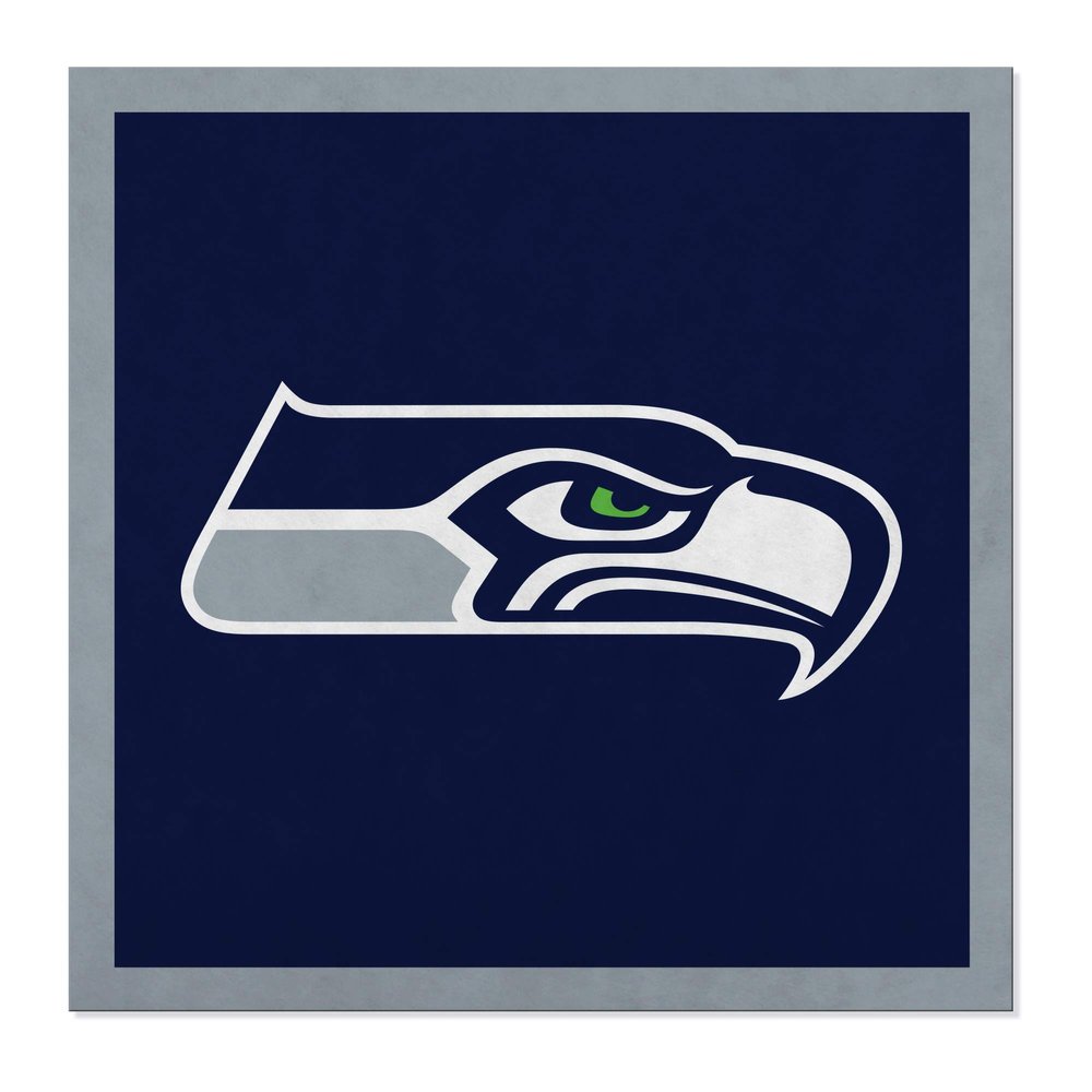Rico Industries Personalized NFL 35 Felt Wall Banner - Seattle Seahawks Sports Decor For Man Cave, Game Room, Office & Bedroom - Long-Lasting, Customizable Wall Decorations - Made in the USA