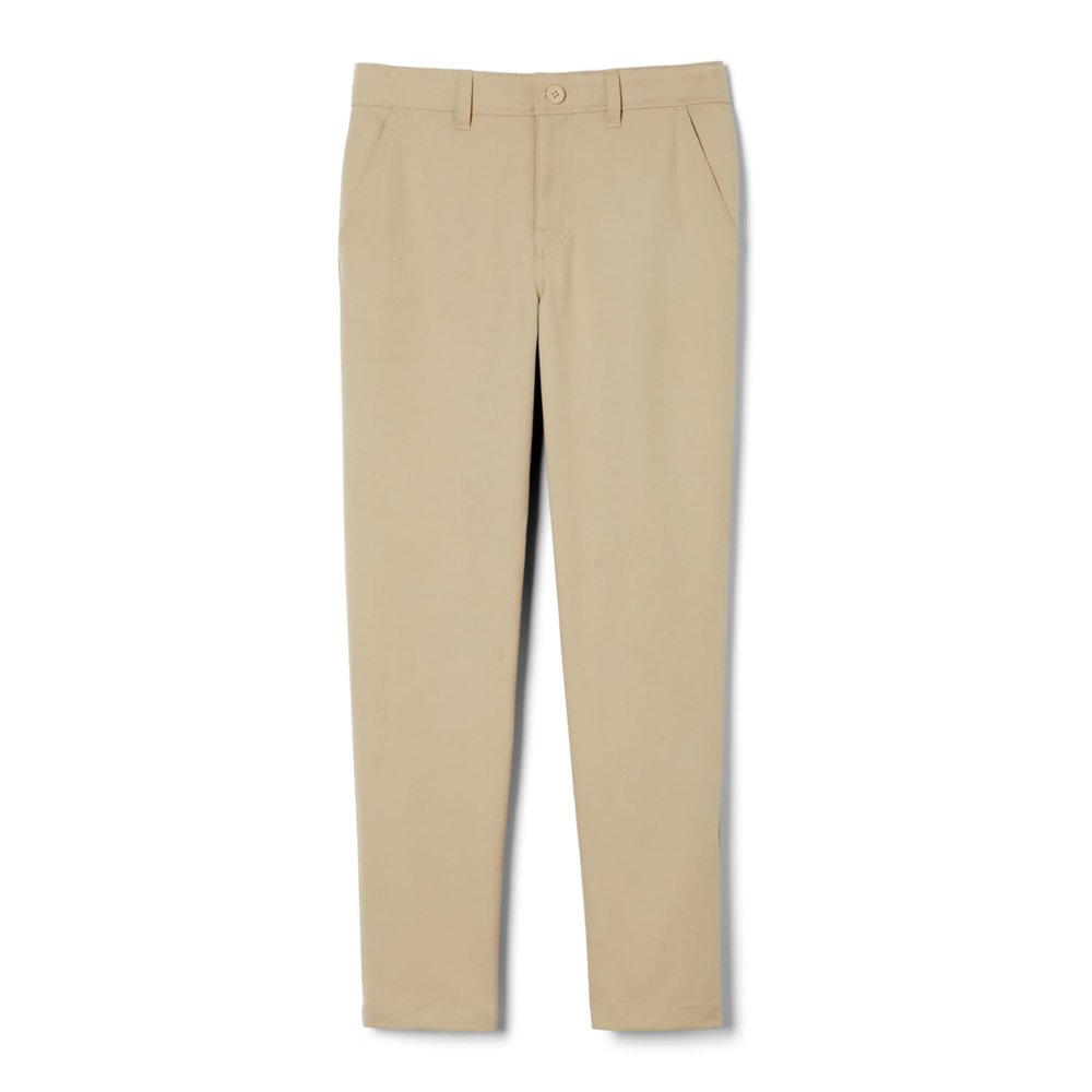French Toast Boys Slim Fit Taper Leg Performance Casual Pants, Khaki, 7