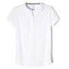 French Toast Girls' Short Sleeve Moisture Wicking Sport Polo, White, XXL (18/20) view 1