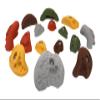 Atomik Rock Climbing Holds Set of 15 Bolt-On Rock-Like in Assorted Earth Tones view 2