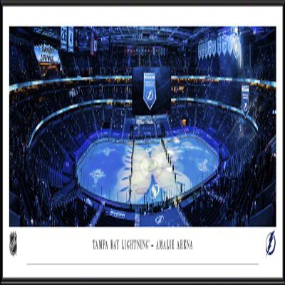 Tampa Bay Lightning - Stanley Cup Banner Raising - 40.25x13.75-inch Standard Framed Print by Blakeway Panoramas