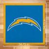 Rico Industries NFL Football Los Angeles Chargers Standard 35" x 35" Felt Banner for Man Cave, Game Room, Office & Bedroom - Long-Lasting Wall Decorations - Made in The USA view 3