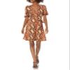Star Vixen Women's Cutout Cold Shoulder Short Sleeve Faux Wrap Dress view 1