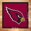 Rico Industries NFL Football Arizona Cardinals Standard 35" x 35" Felt Banner for Man Cave, Game Room, Office & Bedroom - Long-Lasting Wall Decorations - Made in The USA view 3