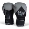 Aqua Training Bag 16 oz. Grey/Black Flow Boxing Glove with Synthetic Leather Material, Pre-Curved Natural Fit, Moisture-Wicking Lining, Mesh Palms - 2020329733 view 1