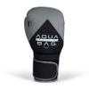 Aqua Training Bag 16 oz. Grey/Black Flow Boxing Glove with Synthetic Leather Material, Pre-Curved Natural Fit, Moisture-Wicking Lining, Mesh Palms - 2020329733 view 2