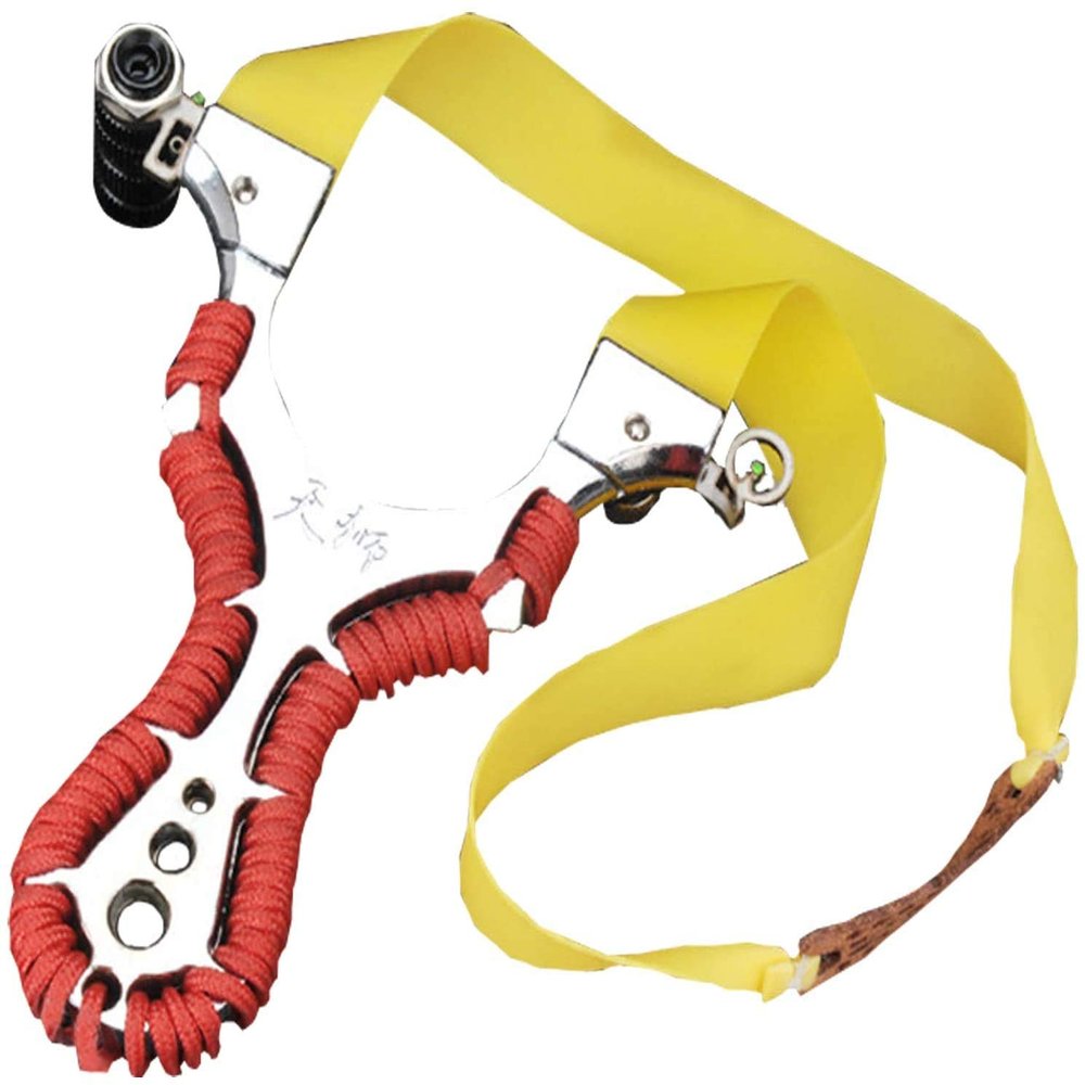 Competition Specific Wrist Rocket Slingshot, Professional Hunting Slingshots with Infrared Light Assisted Aiming System Heavy Duty Launching Bands, High Velocity Catapult