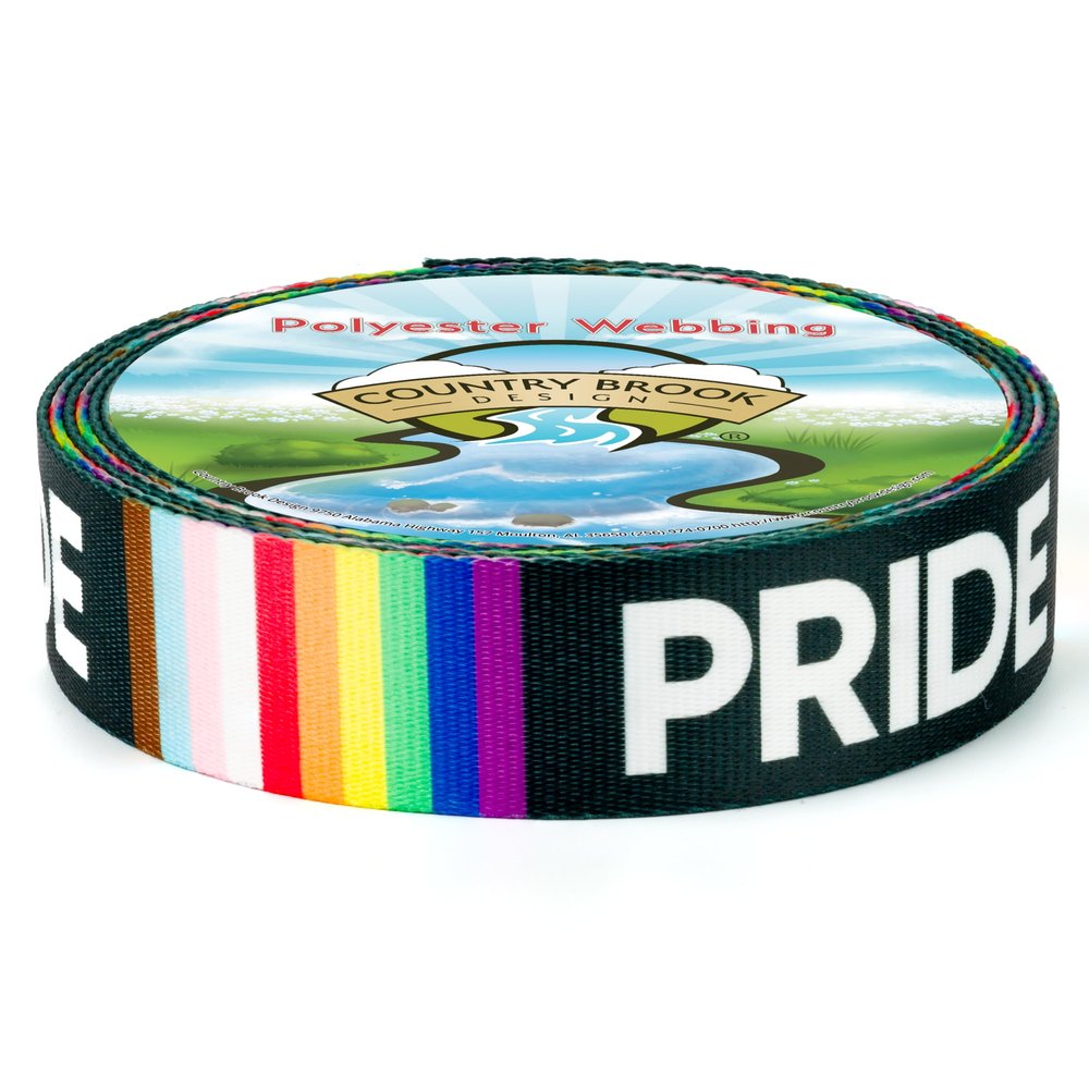 Country Brook Design - Pride Polyester Webbing (1 1/2 Inch, 20 Yards)