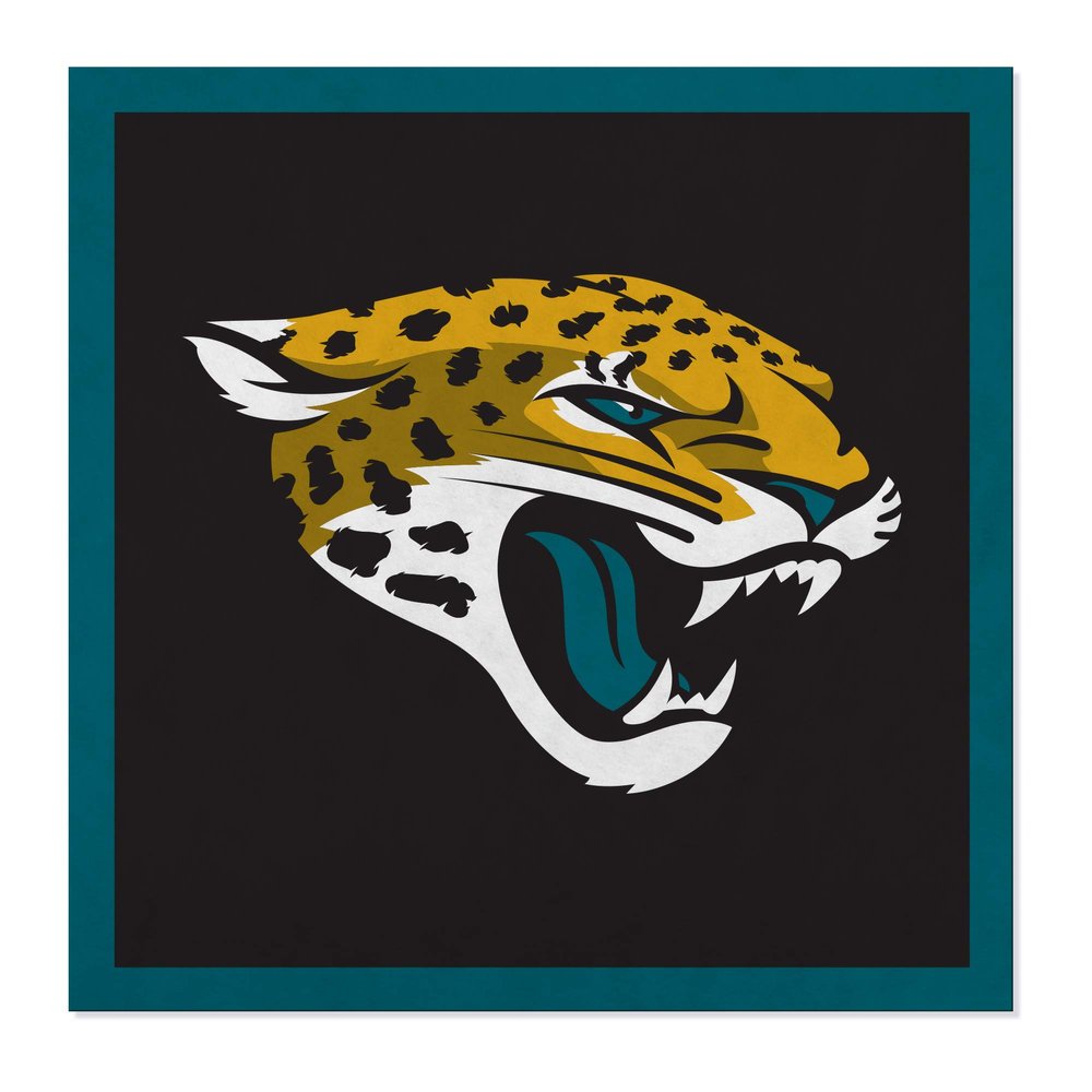 Rico Industries Personalized NFL 35 Felt Wall Banner - Jacksonville Jaguars Sports Decor For Man Cave, Game Room, Office & Bedroom - Long-Lasting, Customizable Wall Decorations - Made in the USA