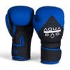 Aqua Training Bag 16 oz. Blue/Black Flow Boxing Glove with Synthetic Leather Material, Pre-Curved Natural Fit, Moisture-Wicking Lining, Mesh Palms - 2020329712 view 1