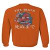 0248. Demon Graphic Traditional Japanese Till Death Anime Aesthetics Society Men's Crewneck Sweatshirt (Orange Medium) view 3