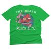 0248. Demon Graphic Traditional Japanese Till Death Anime Aesthetics Society for Men T Shirt (Irish Green 2X-Large) view 3