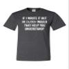 Go All Out XX-Large Heather Black Adult If I Wrote in Crayon Would That Help You Understand T-Shirt view 3