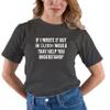 Go All Out XX-Large Heather Black Adult If I Wrote in Crayon Would That Help You Understand T-Shirt view 4