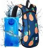 Vibe Hydration Pack Backpack with 2L Bladder for Women, Men, Teens, Kids - Sports, Outdoor, Running, Camping, Hiking, Festivals, Raves (Pineapple) view 1