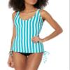 Adjustable Side Cinch Tankini Top view 1