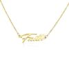 SuperJeweler Faith Custom Name Necklace Personalized in Gold Tone, Custom Name Plate Pendant For Women, Personalized Name Necklace All Name Necklaces Available, 18 Inch Chain view 2