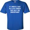 Go All Out XX-Large Royal Blue Adult If I Wrote in Crayon Would That Help You Understand T-Shirt view 3