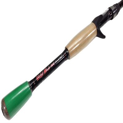 Carrot Stix Collapsible 2 Piece Casting - Wild Black with Microwave Guides Fishing Rod (6' 7" Medium)