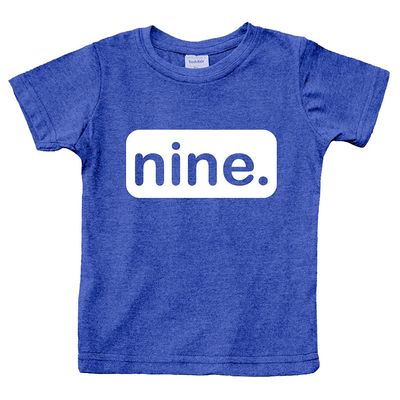 9th Birthday Shirt for Boys Nine Tshirt Gifts 9 Year Old boy Gifts 9 yr Birthday (Charcoal Blue, Youth L(14-16))