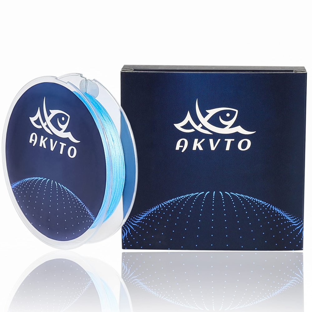 AKvto 150YDS Silky8 Braided Polyethylene Fishing Line - Smooth Casting, high Sensitivity, Abrasion-Resistant, Zero Stretch and Low Memory, 8-80LB Ultra-Thin for Freshwater and Saltwater Angling