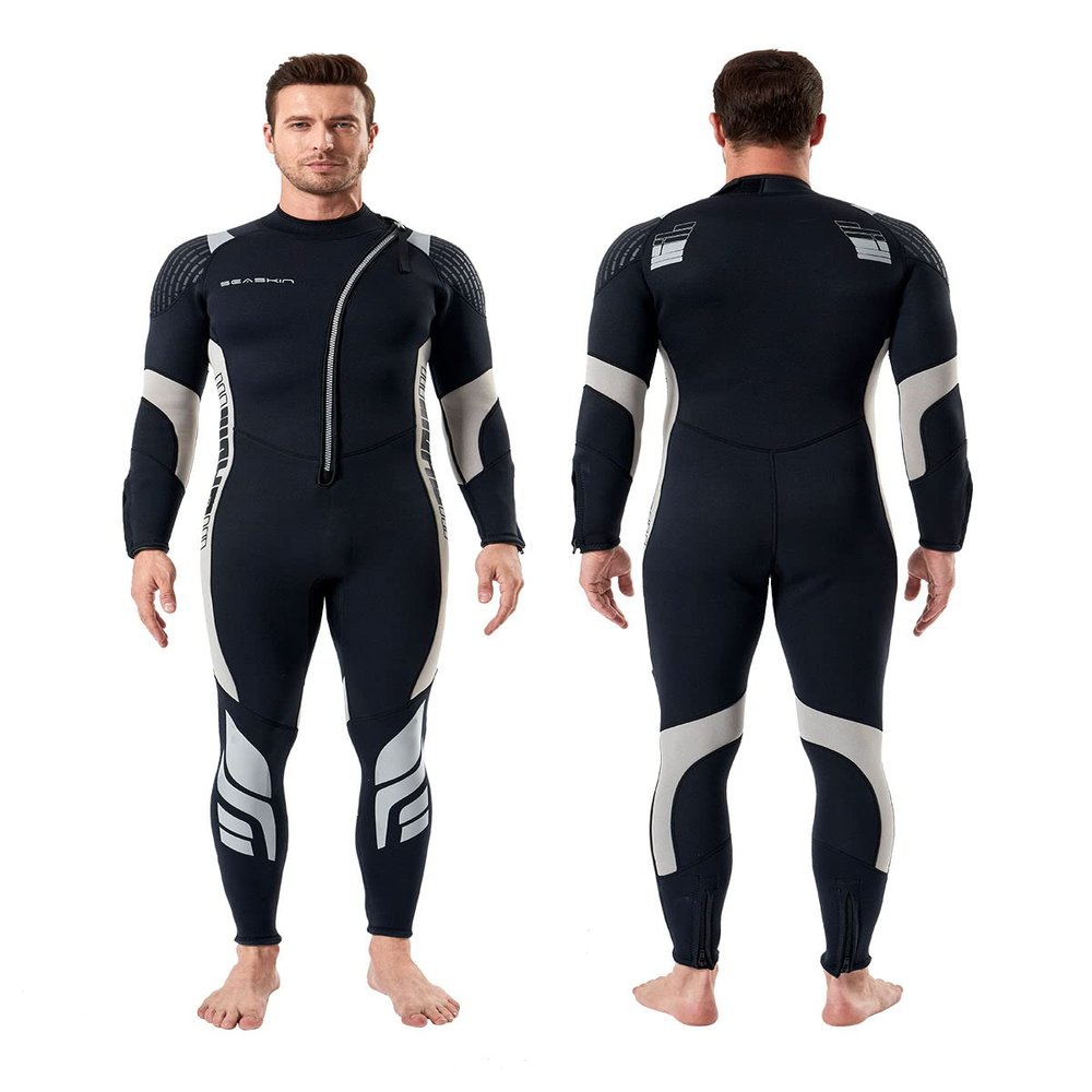 Seaskin Wetsuits for Men Women 3mm Front Zip Full Wetsuit