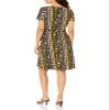 Star Vixen Women's Plus-Size Short Sleeve Ballerina Wrap Dress view 2