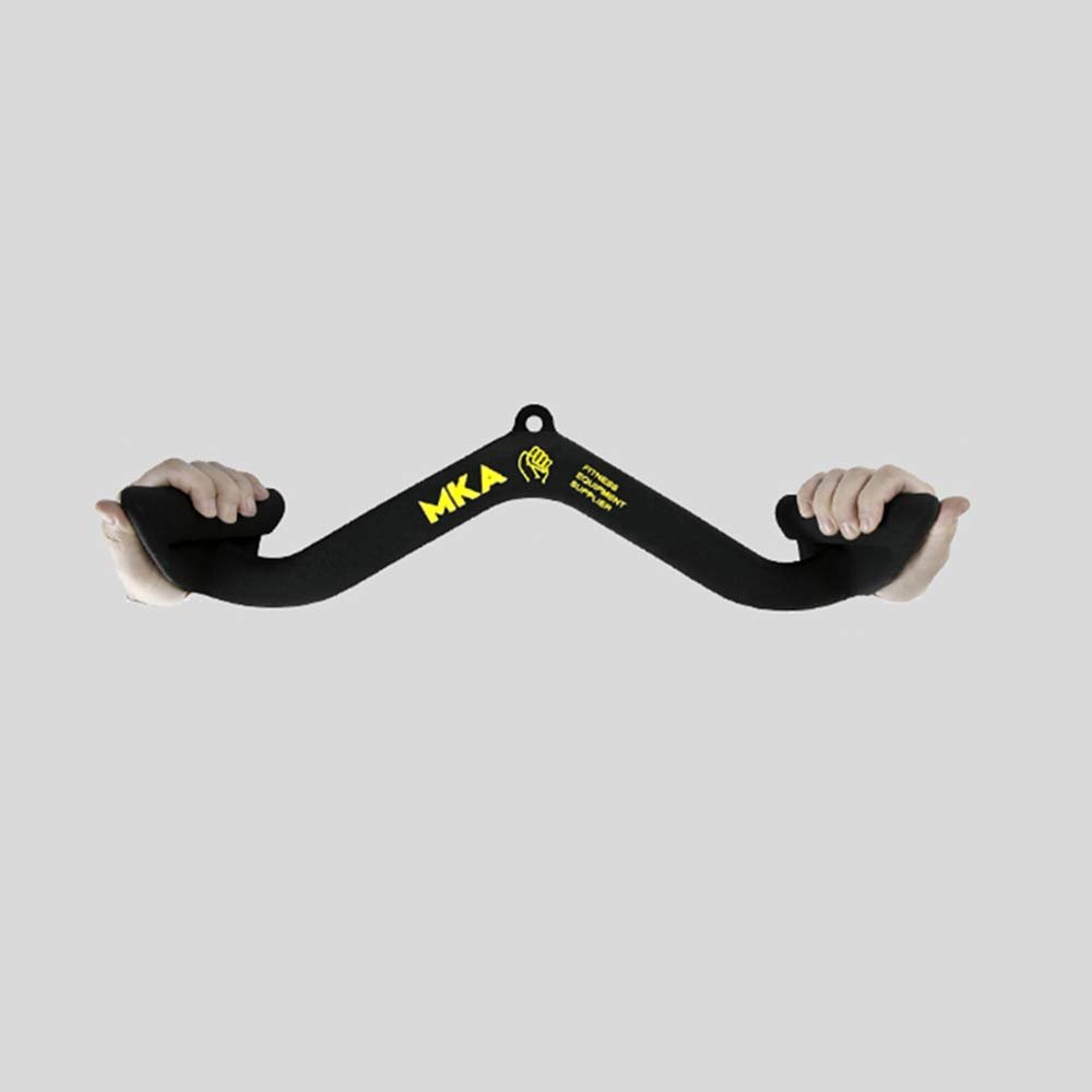 LKP Tricep Press Down Bar Cable Machine Attachments Rowing Curl V-bar LAT Pulldown Handle for Strength Training Bicep Exercise Handles