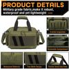 MERALIAN Range Bag Gun Case Bag Deluxe Middle Size,Tactical 2-Pistol Bag Handgun Duffle Bag with Lockable Zipper for Shooting Range. view 3
