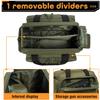 MERALIAN Range Bag Gun Case Bag Deluxe Middle Size,Tactical 2-Pistol Bag Handgun Duffle Bag with Lockable Zipper for Shooting Range. view 4