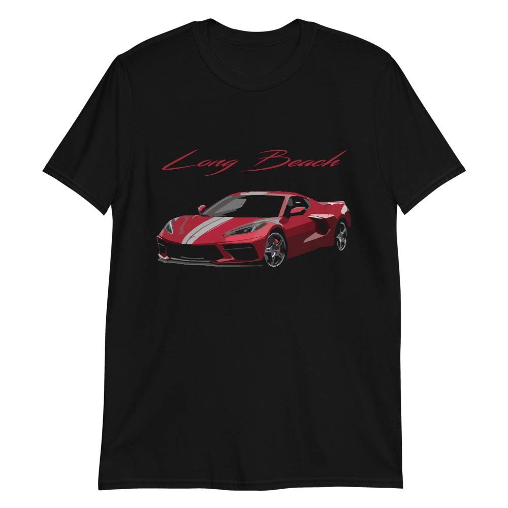 2020 2021 Long Beach Red 'Vette C8 Short-Sleeve Unisex T-Shirt