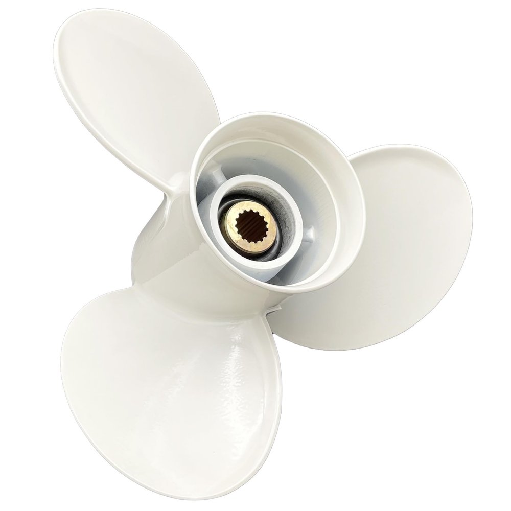 Aluminum Outboard Cupped Propeller Pontoon Boat Prop 13x19 Replacement for Yamaha Engines 70/75/80/90/F100/115/130HP K Series