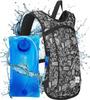 Vibe Hydration Pack Backpack with 2L Bladder for Women, Men, Teens, Kids - Sports, Outdoor, Running, Camping, Hiking, Festivals, Raves (Black&White) view 1